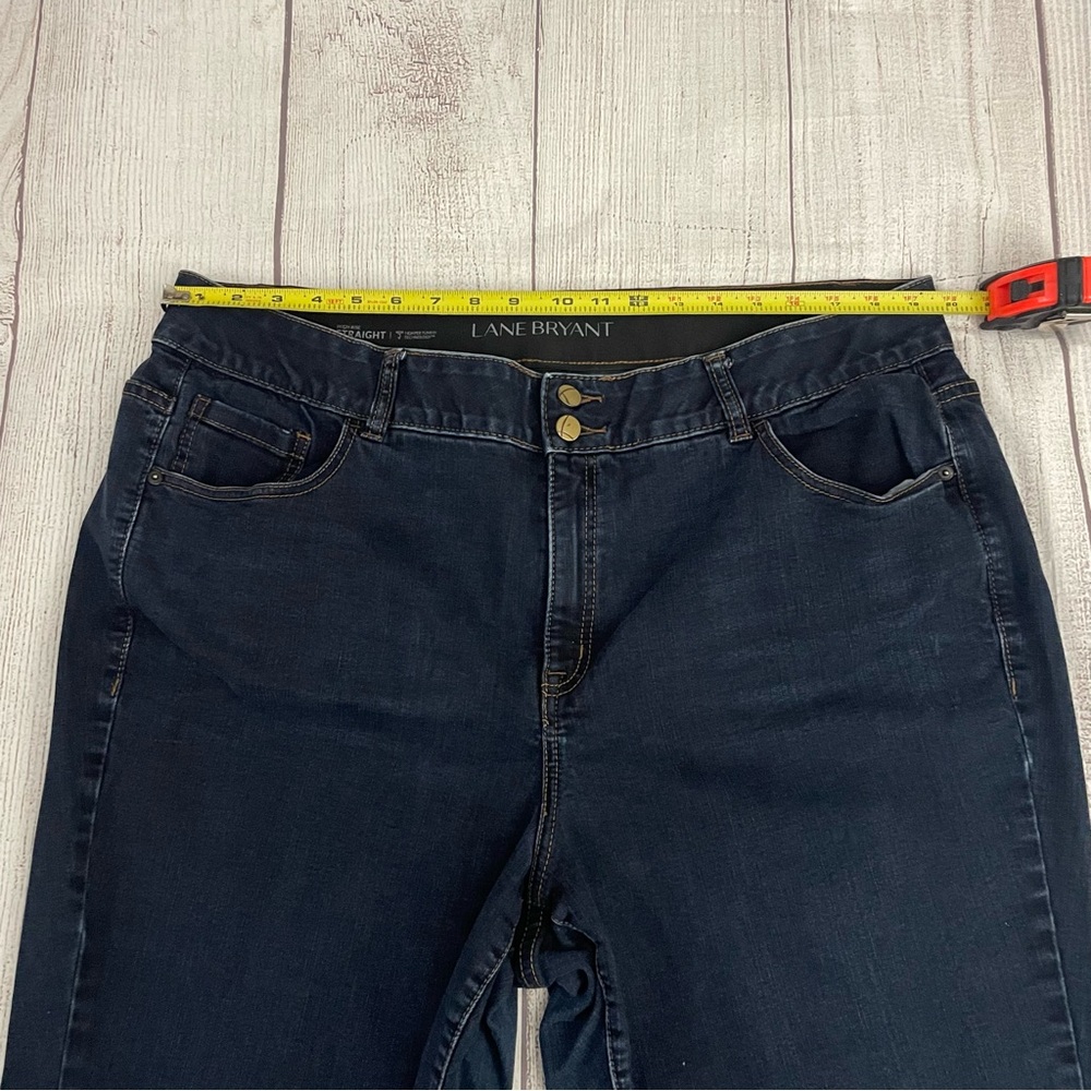 LANE BRYANT Women’s High Rise Straight Leg Jeans Tighter Tummy Fit Sz 22 Regular - Picture 8 of 12